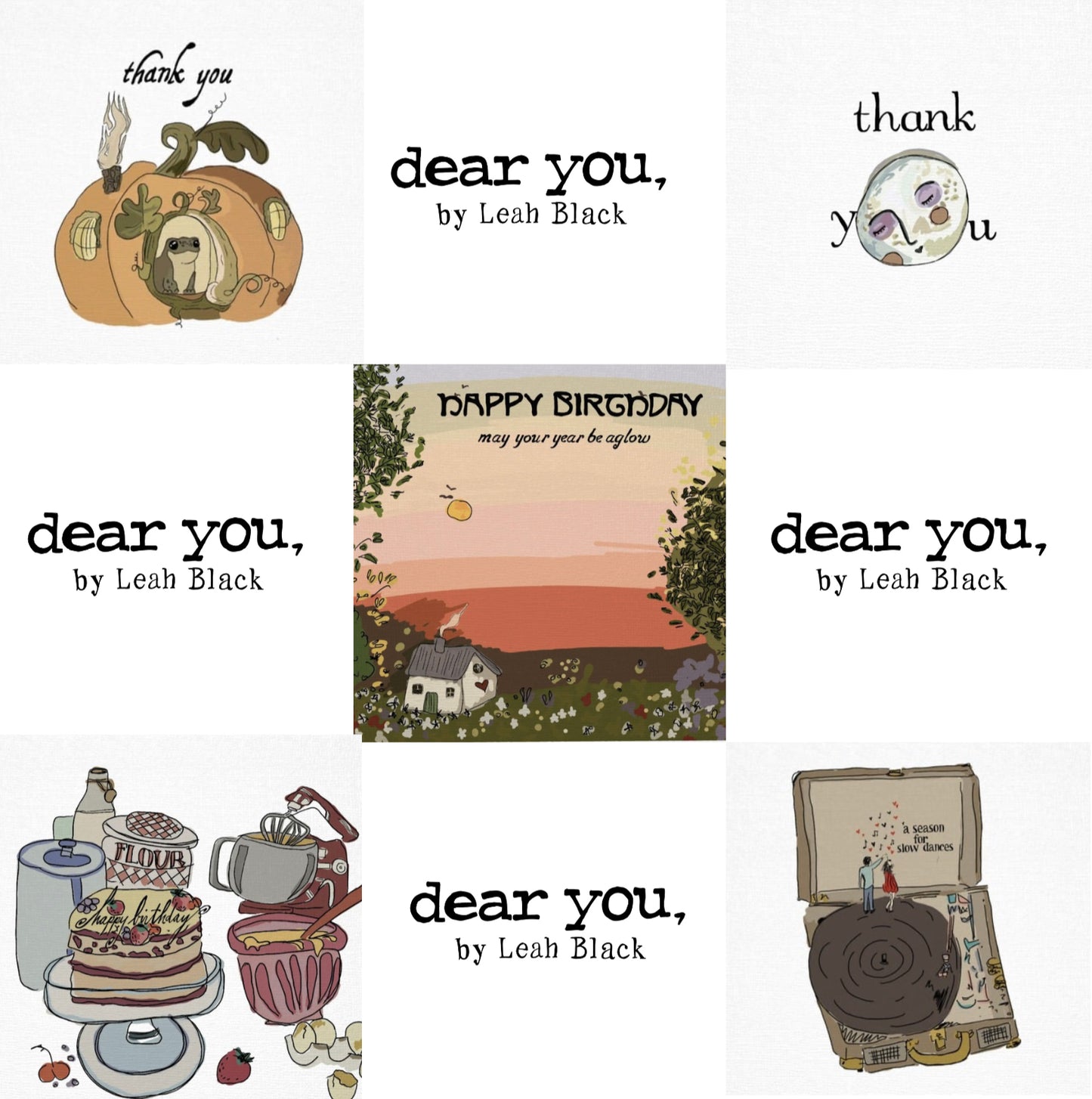 the dear you, annual subscription – 20 exclusive cards, 4 seasonal deliveries